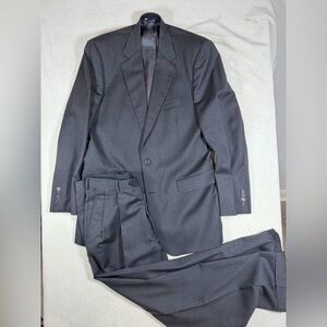 Recent 42L Brooks Brothers Madison 1818 100% Wool Charcoal Gray Suit